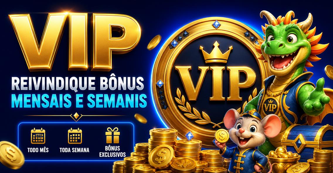 VIP, reivindique bônus mensais e semanais